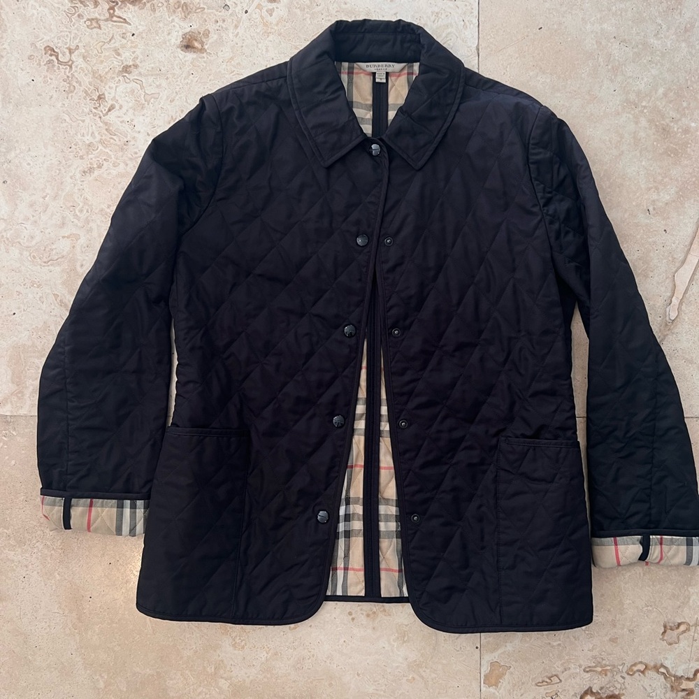 Burberry Quilted Black Women's Jacket size Small